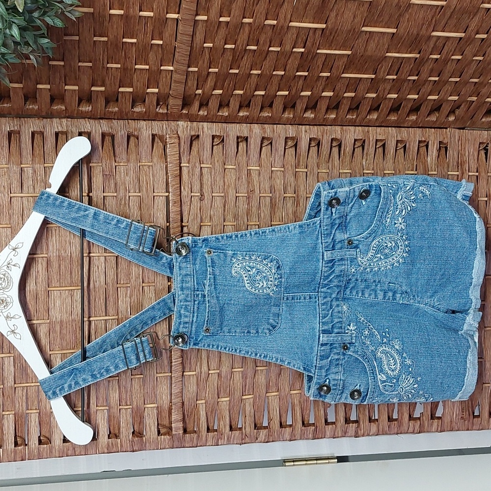 Lucky Brand Girls Shortalls Size 7 - Picture 9 of 9